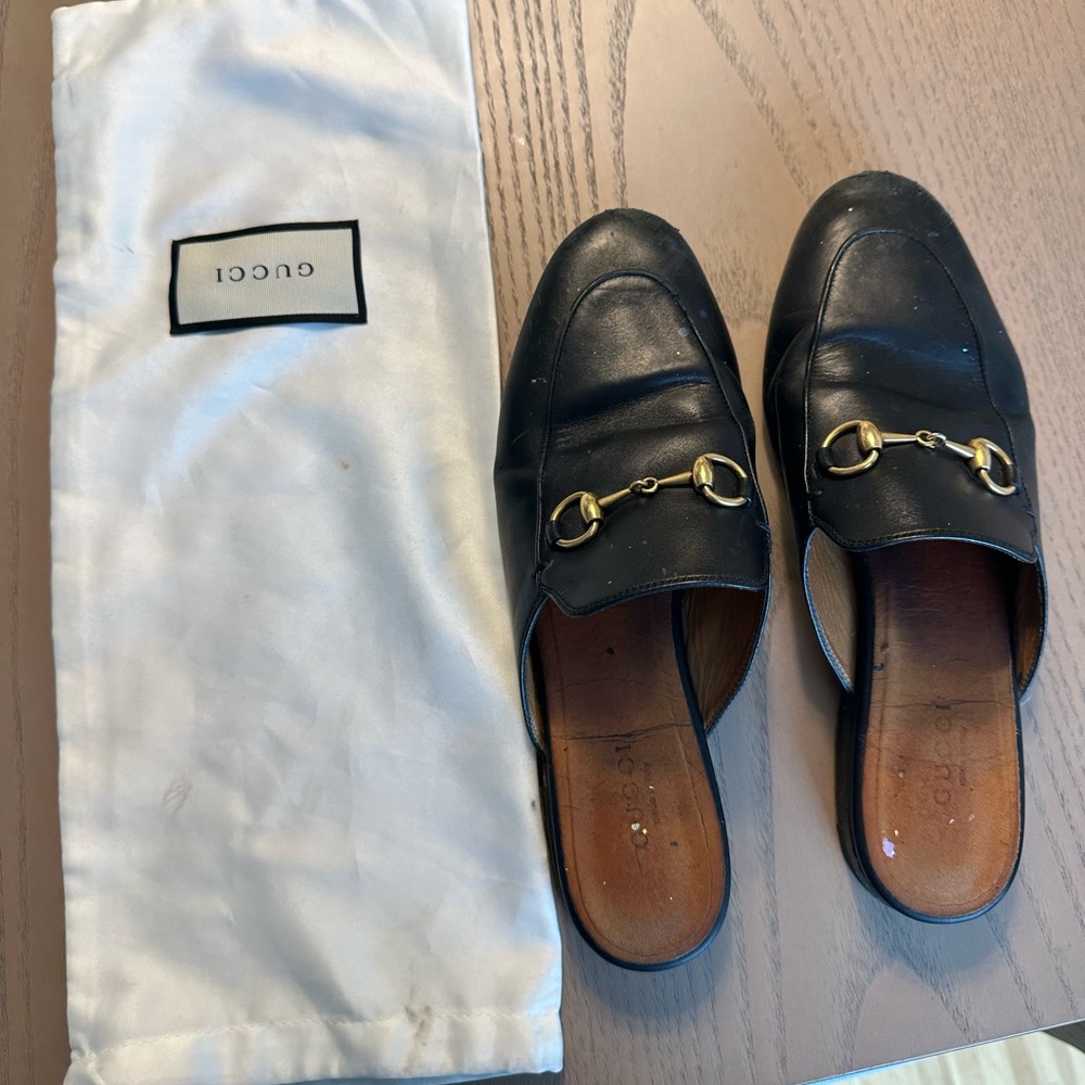 Classic Gucci mules in size US 6 in  fair condition. Price negotiable